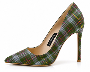 Escarpins à talons aiguilles à carreaux pour femmes, à bout pointu, motif tartan, fabricant de marque privée, qualité écossaise supérieure, pour mariage et soirée - Product Image 3