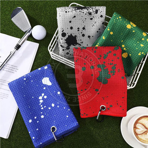 ผ้าขนหนูวาฟเฟิลสำหรับกอล์ฟ แห้งเร็ว เนื้อนุ่ม คุณภาพสูง สำหรับดูแลอุปกรณ์และการใช้งานกลางแจ้ง - Product Image 2