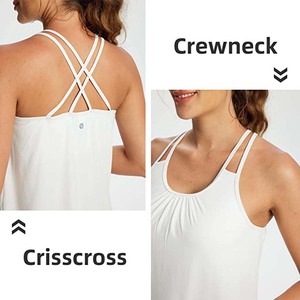 Camiseta deportiva sin mangas para mujer, ligera, transpirable, para gimnasio y entrenamiento - Product Image 4