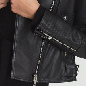 Chaqueta de cuero para motocicleta de invierno 2026, patrones sólidos, ropa de cuero para mujer, abrigo corto de moda estilo slim para mujer - Product Image 5