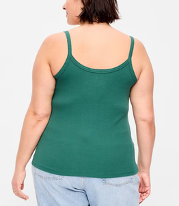 Womens Solid Casual Sleeveless <b>Spaghetti</b> <b>Strap</b> Camisole Double Padded Push Knitted Breathable Soft Summer Spandex/Cotton Top - Product Image 5