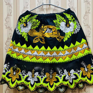 Nouvelle Collection Été : Jupes Pohnpei pour Femme, Motif Floral, Longueur Midi, Taille Élastique, Jupes Insulaires Micronésiennes avec Broderie Traditionnelle - Product Image 6