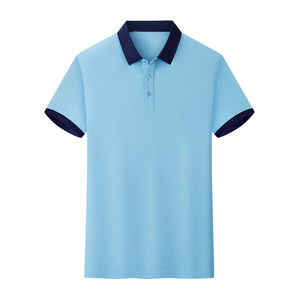 OEM custom logo embroidery printed design 210g color matching second <b>level</b> collar custom polo shirt work clothes polo-shirt - Product Image 6