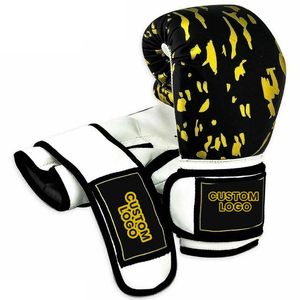 Guantes de Boxeo Profesionales para Adultos Hechos en Pakistán, Personalizados con Impresión, de Cuero con Cordones, para Competencia, Entrenamiento, Combate y Ganancia - Product Image 3