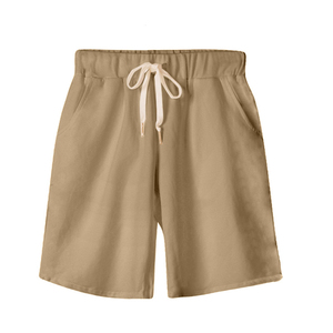Short de sport décontracté pour homme avec logo personnalisé, en coton respirant, séchage rapide, cordon de serrage, couleur unie, coupe droite, pour entraînement, course et basketball - Product Image 5