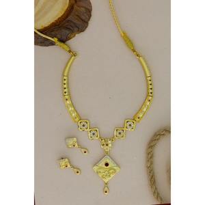 Modern Luxury Micro Plated Premium Quality New Design Fine Necklace Set <b>Wedding</b> and Traditional Wear for Women and Bridal Girls - Product Image 3