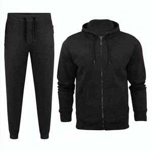 Unisex Gray Tracksuit Full <b>Zip</b> <b>Hooded</b> Sweatshirt And Pants Set With Custom Logo Heat Transfer Printing Casual Autumn Wear - Product Image 5