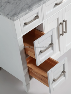 Marble Vanity 48 Inch with Mirror Bathroom Vanity Luxury Bathroom Vanities White Bathroom Cabinet - Product Image 5