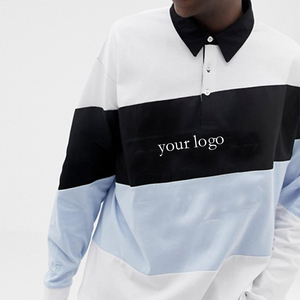 Nouvel Arrivage T-shirt Homme Streetwear Américain en Polyester Lourd Personnalisable avec Logo Audacieux Imprimé et Rayures par Transfert Thermique - Product Image 3