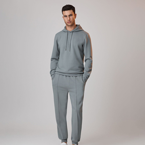 Pantalon de survêtement unisexe en molleton vierge, doux et chaud, coupe droite, décontracté, pour la détente, vente en gros, vêtements sous marque privée - Product Image 4