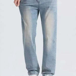 Fabricant de jeans en denim taille haute pour hommes, fournisseur de jeans vintage sur mesure, usine de production en gros de denim premium OEM - Product Image 6