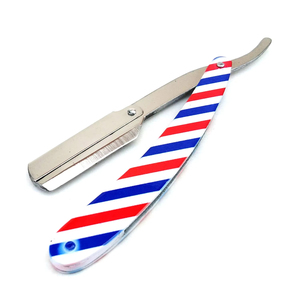 Rasoirs de barbier de haute qualité, rasoir droit personnalisé, lame tranchante, rasoir professionnel, manche recouvert de papier, rasoir pour un rasage en douceur - Product Image 1