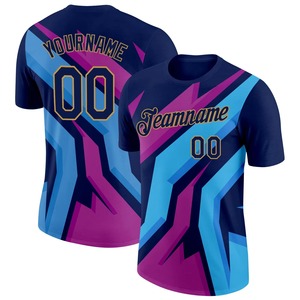 Maillot de sport personnalisé en sublimation pour homme, design flamme noire, col rond, séchage rapide, respirant, grande taille, impression intégrale, logo avant, adulte - Product Image 4