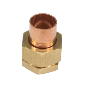 Conexiones de latón de alta resistencia con interior liso para líneas de gas y aceite de calefacción, con tapa reductora y enchufe. - Product Image 1