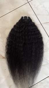 Extensions de cheveux brésiliens bouclés 100% naturels, couleur naturelle, qualité Remy, double trame, tissage à la machine, prix d'usine - Product Image 5