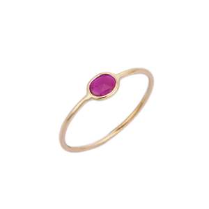 10K Solid Gold Oval Ruby Wedding <b>Ring</b>-Radiant Cut Natural Stone <b>Resizable</b> - Product Image 2