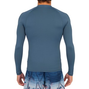 Wholesale Custom logo Sublimation Silk Screen <b>Printing</b> Men Long Sleeve Sun protection Bjj MMA <b>Surf</b> Rash Guard - Product Image 2