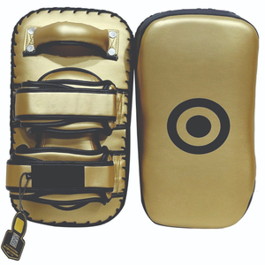 Protector de Patadas Curvo de Cuero Vacuno Tailandés de Primera Calidad, Color Negro, Superventas, el Mejor Diseño de Protectores de Patadas para Boxeadores - Product Image 5