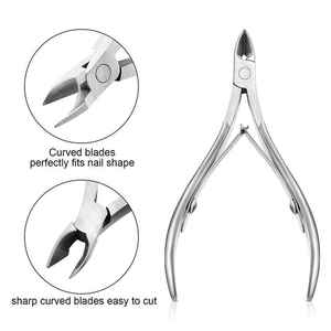 Professional Stainless Steel Nail Nippers Toe And Finger Nail Trimmer Clippers Manicure Scissors Cutter Tool Cuticle Nipper - Product Image 3