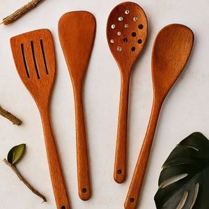 Cuchara de madera ecológica para servir, cuchara de cocina natural hecha a mano para mezclar sopa, arroz, salsa de curry, herramienta de cocina saludable - Product Image 5