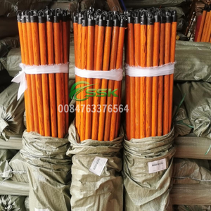 Manches de balai en plastique robuste fabriqués au Vietnam, manches de balai à grain de bois avec filetage italien et tête en PVC, pelle à poussière écologique pour le nettoyage domestique - Product Image 6