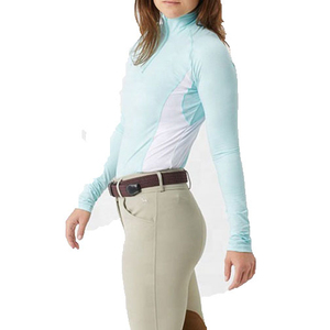 Camisetas de equitación estampadas para mujer OEM, 100% poliéster, de secado rápido, antibacterianas, ropa deportiva ecuestre personalizada - Product Image 2