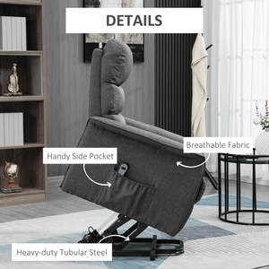 Poltrona Reclinabile Moderna a 1 Posto con Telaio in Legno, Estensibile e Regolabile, con USB e Rivestimento in Tessuto (Nessuna Spedizione nei Weekend) - Product Image 4