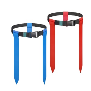 Ceintures de flag football ajustables pour l'entraînement des jeunes et des adultes, avec boucle et fermeture auto-agrippante, personnalisables - Product Image 1