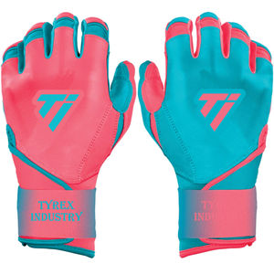 ถุงมือตีเบสบอลแบบกำหนดเอง OEM สีเขียวอมฟ้าชมพู สำหรับมืออาชีพ เด็กและผู้ใหญ่ ขายส่งจากผู้ผลิต - Product Image 1