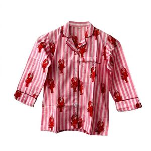 Nueva Llegada: Conjunto de Pijama para Mujer, 100% Algodón, Estampado Indio, Secado Rápido, Cuello en V, Manga Larga, Casual - Product Image 1