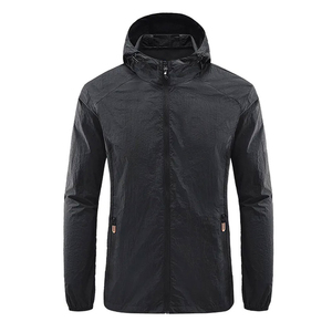 Custom Lightweight Crinkle <b>Nylon</b> Windbreaker <b>Jacket</b> <b>Men</b> Blank waterproof <b>Jacket</b> With Hood - Product Image 3