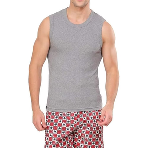 Camiseta Deportiva sin Mangas para Hombre, con Cuello en V, Tejido de Punto a Cuadros, Transpirable y Ligera, con Logotipo Personalizado al por Mayor, para Gimnasio y Fitness - Product Image 1