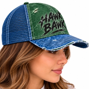 Gorra trucker unisex de malla con panel frontal bordado, ajustable, informal, de seis paneles, para adultos, para las cuatro estaciones. - Product Image 3
