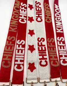 Chiefs <b>Kingdom</b> Beaded Purse Strap Gift for Her Game Day Bag Strap Clear Stadium Bag Accessory Camera Strap - Product Image 3