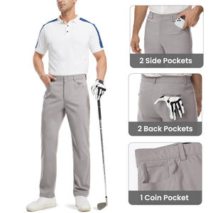 Pantalones Chinos Deportivos Transpirables para Golf, para Hombre, Elásticos, de Verano, Personalizados OEM, de Cintura Alta, Impermeables - Product Image 3