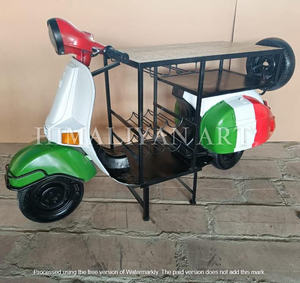 Meilleure collection de comptoirs de bar vintage en fer et bois, art himalayen recyclé et antique - Product Image 1