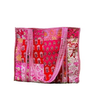 Bolso Tote de Algodón Estilo Bohemio con Bordado Floral, Diseño Abierto, para Compras, Estilo para Todas las Temporadas - Product Image 2