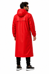 Custom Logo Waterproof Long <b>Rain</b> <b>Coat</b> Hooded PVC/PU Windproof Outdoor Fishing Workwear Unisex All Seasons <b>Rain</b> Poncho - Product Image 4