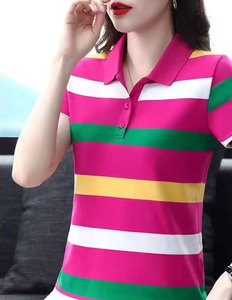 เสื้อผู้หญิงฤดูร้อน แขนสั้น ทรงวินเทจ เซ็กซี่ ผ้าถัก ระบายอากาศได้ดี กันยับ ใส่สบาย - Product Image 4