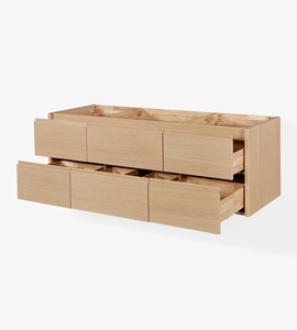 Venta al por Mayor de Mueble de Baño Xerxes de 60 Pulgadas con Lavabo Individual, Solo Mueble, 4 Opciones de Acabado, Fabricante OEM de Vietnam - Product Image 5