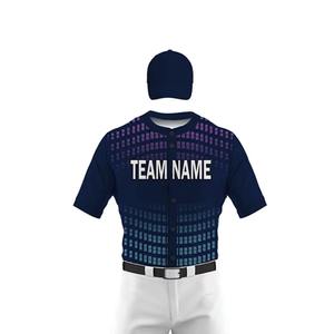 Wholesale Custom Printed Adult Breathable 100% Cotton Eco-Friendly Baseball Jersey and Pant Uniforms Set Direct From Factory - Product Image 2