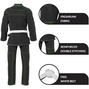 Uniforme de BJJ con Logotipo Personalizado de la Mejor Calidad, 100% Algodón, Secado Rápido, Transpirable, Unisex, para Adultos, Venta al Por Mayor - Product Image 6