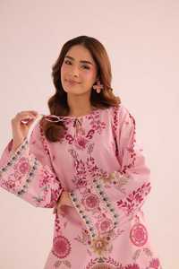 Collection d'été de luxe pour femmes, vêtements indiens et pakistanais, ensemble de 2 pièces en tissu lawn imprimé doux, couleurs personnalisées - Product Image 6