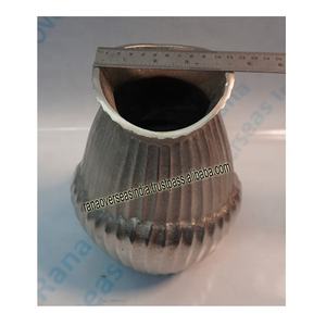 Vente en gros Vase élégant en métal pour centre de table de fête de mariage Vase à fleurs en aluminium ton argent - Product Image 4