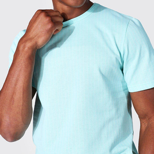 Ensemble décontracté tricoté respirant pour homme, été, vente en gros, haute qualité, service OEM, t-shirt à manches courtes et short à séchage rapide - Product Image 4