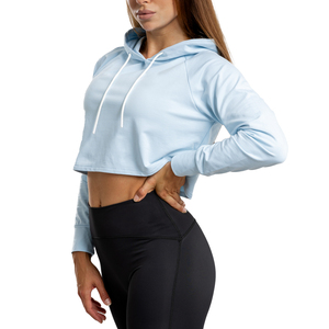 Wholesale Price Pakistan Manufacturer Women Crop <b>Top</b> Hoodie Winter Custom 100% Cotton Streetwear Unique Design High Quality - Product Image 1