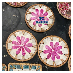 Fabricante confiable de posavasos de ratán hechos a mano de primera calidad, surtido con origen en RATTAN COASTER VIETNAM para comercio al por mayor. - Product Image 5