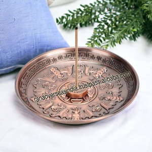 Luxury Aluminium <b>Incense</b> <b>Stick</b> Burner Plate Round <b>Incense</b> Ash Catcher <b>Holder</b> <b>for</b> Home Fragrance Feng Shui Decor - Product Image 4