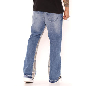 Jean en denim pour homme confortable, super extensible, style streetwear, délavé, doublure polaire, pour l'hiver, l'automne et le printemps, prix compétitif - Product Image 3