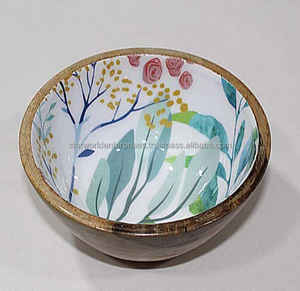 ชามไม้อะคาเซียชามสลัดไม้มะม่วงสุดหรูสำหรับเสิร์ฟอาหาร - Product Image 3